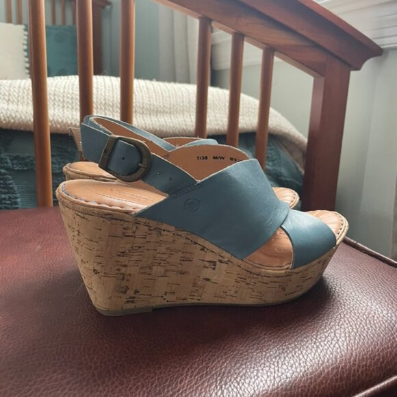 Born Cork Wedge Sandals - Picture 3 of 5